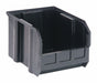 Hang/Stack Bin Black Polypropylene 7 in