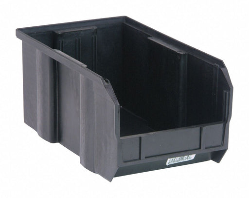 Hang and Stack Bin Black PP 7 in