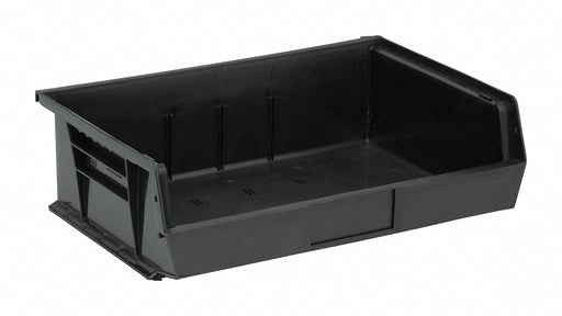 Hang and Stack Bin Black PP 5 in