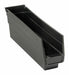 Shelf Bin Black Polypropylene 4 in