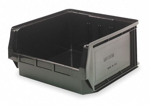 Shelf Bin Black Polypropylene 5 1/8 in