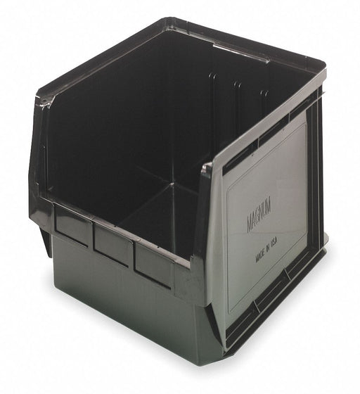 Shelf Bin Black Polypropylene 7 7/8 in