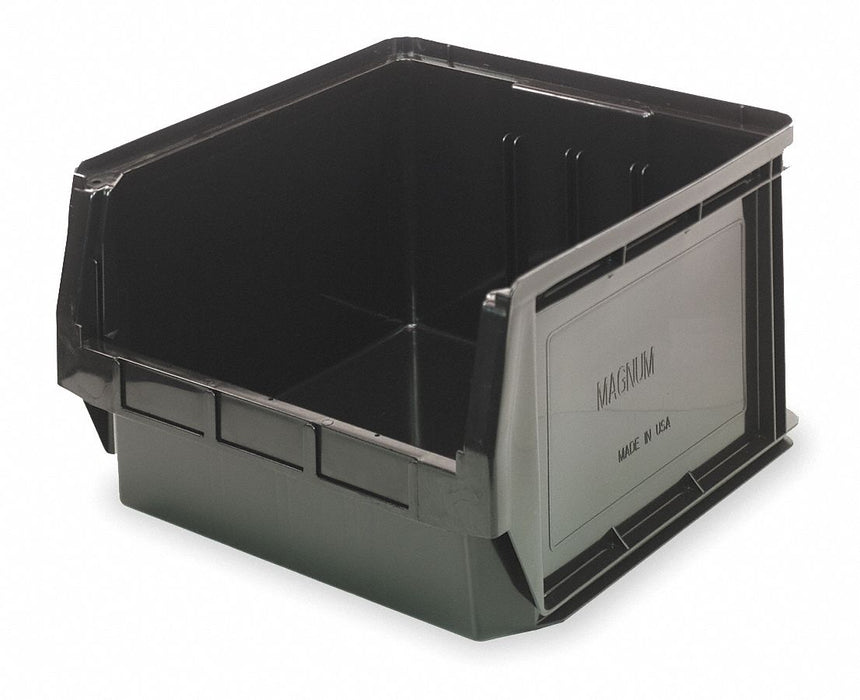 Shelf Bin Black Polypropylene 11 7/8 in