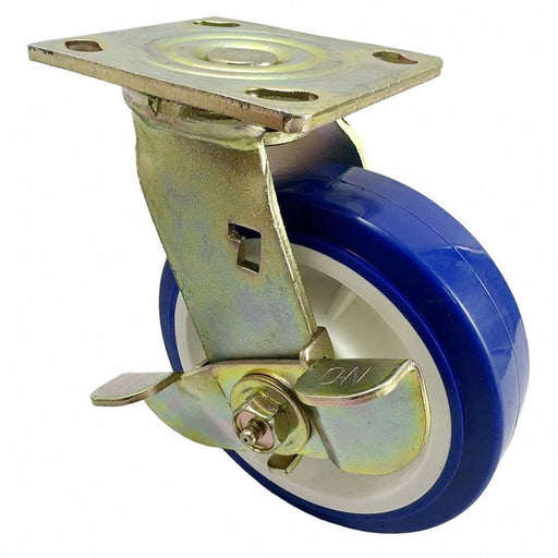Plate Caster Swivel Polyurethane 7 1/2 H