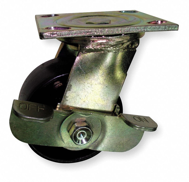 Plate Caster Swivel Steel 7 1/2 H