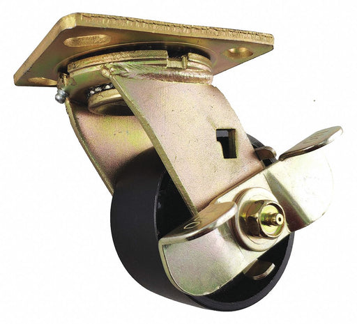 Plate Caster Swivel Steel 5 5/8 H