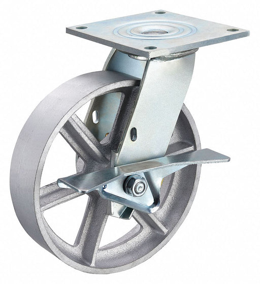 Plate Caster Swivel Iron 9 1/2 H