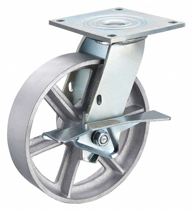 Plate Caster Swivel Iron 9 1/2 H