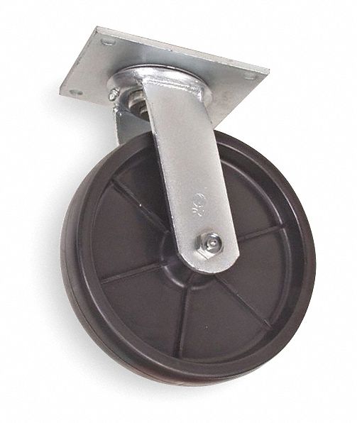 Plate Caster Swivel Polyolefin 9 1/2 H