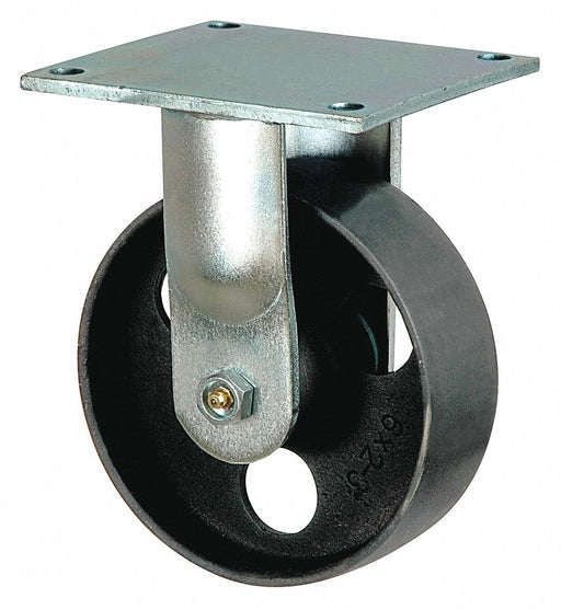 Plate Caster Rigid Iron 7 1/2 H