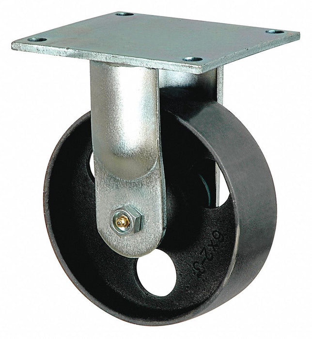 Plate Caster Rigid Iron 7 1/2 H