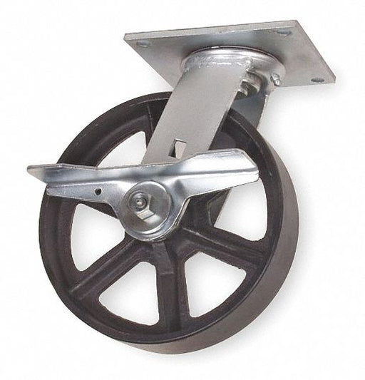Plate Caster Swivel Iron 6 1/2 H