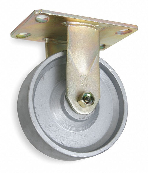Plate Caster Rigid Iron 7 1/2 H