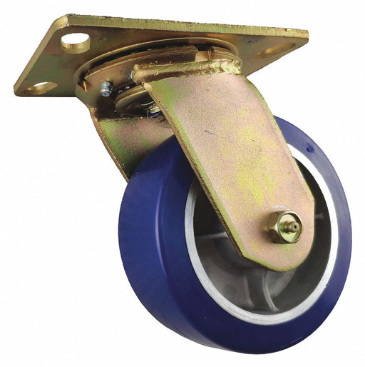 Plate Caster Swivel Polyurethane 7 1/2 H