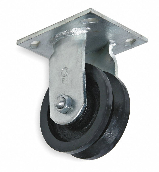Plate Caster Rigid Iron 7 1/2 H