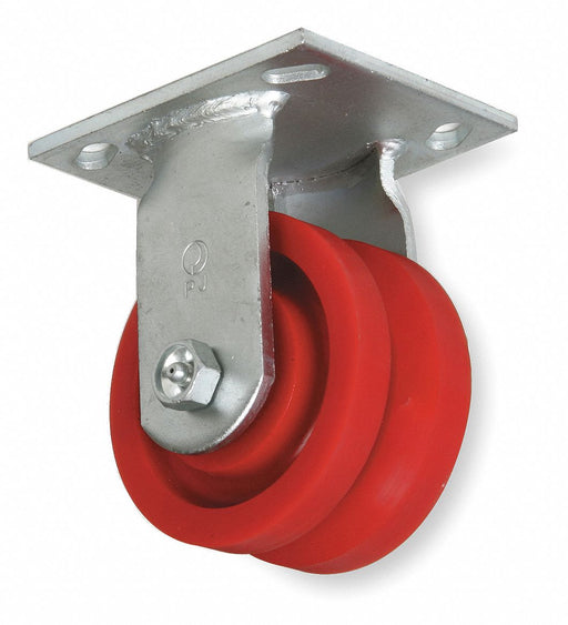 Plate Caster Rigid Polyurethane 5 5/8 H
