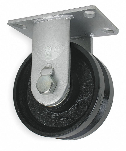 Plate Caster Rigid Iron 7 1/2 H