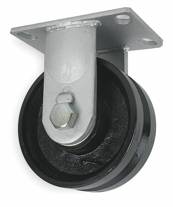 Plate Caster Rigid Iron 7 1/2 H