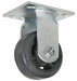 Plate Caster Rigid Rubber 7 1/2 H