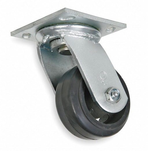 Plate Caster Swivel Rubber 5 5/8 H