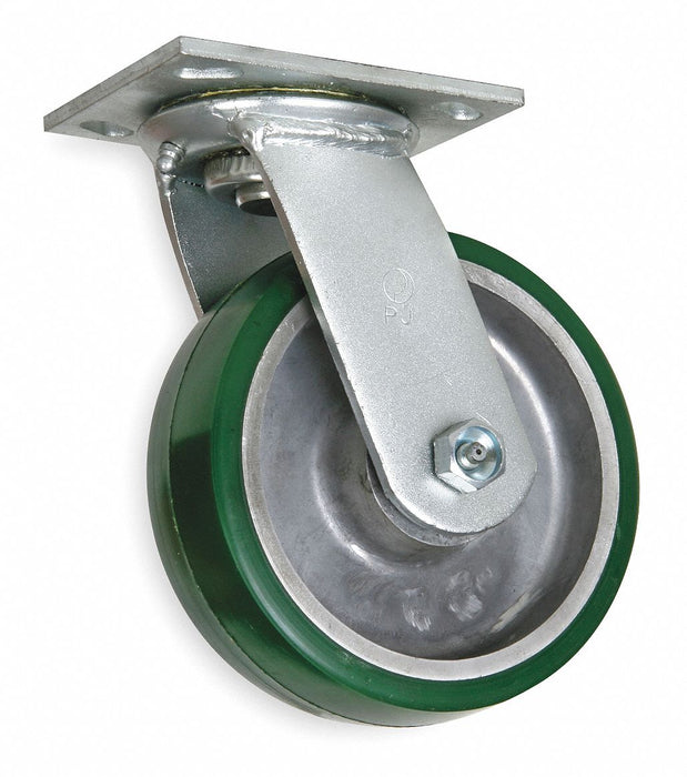 Plate Caster Swivel Polyurethane 5 5/8 H