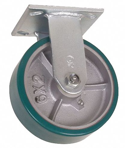 Plate Caster Rigid Polyurethane 5 5/8 H