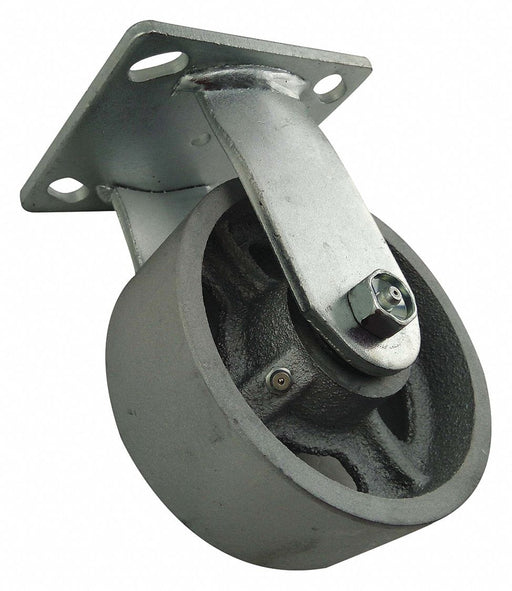 Plate Caster Rigid Iron 6 1/2 H