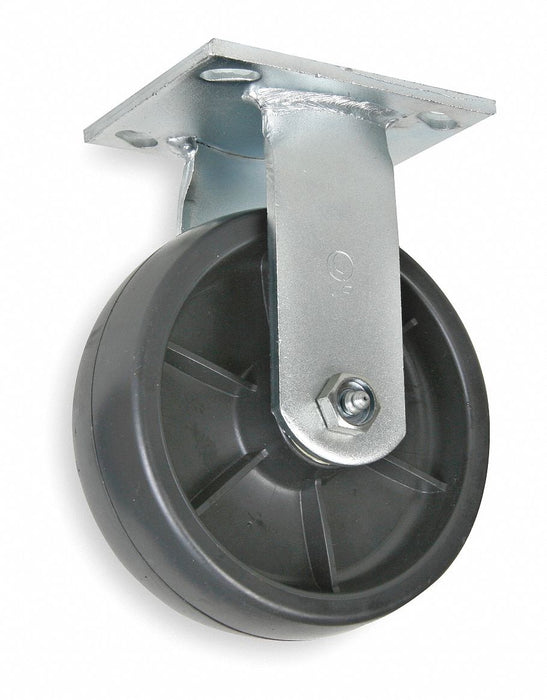 Plate Caster Rigid Nylon 7 1/4 H