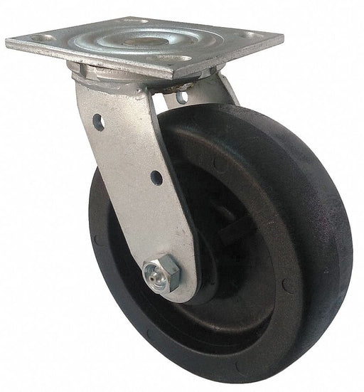 Plate Caster Swivel Nylon 5 5/8 H