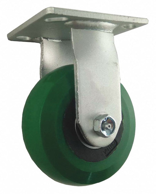 Plate Caster Rigid Polyurethane 6 1/2 H