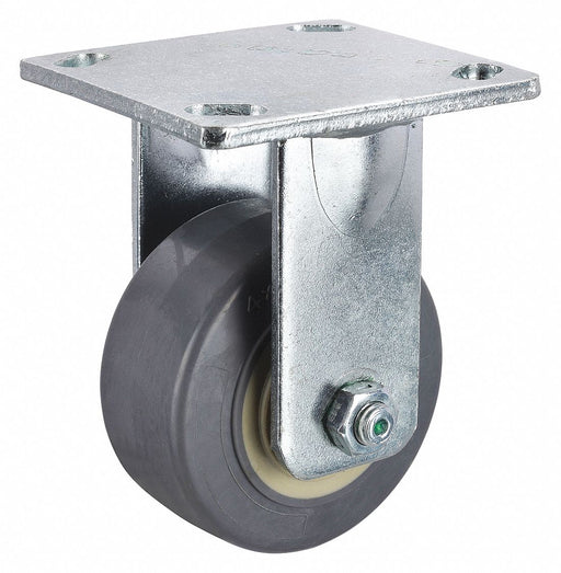 Plate Caster Rigid TPR 5 5/8 H