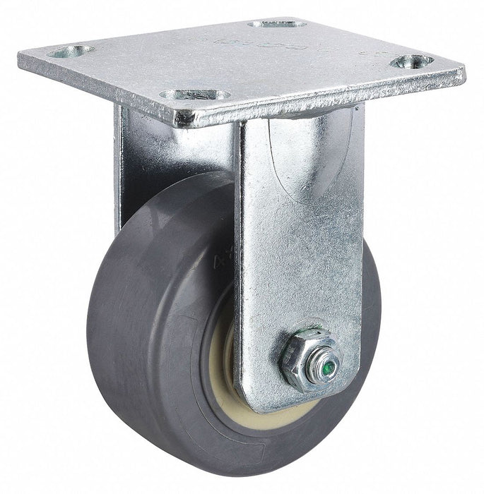 Plate Caster Rigid TPR 5 5/8 H