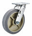 Plate Caster Swivel Rubber 9 1/2 H