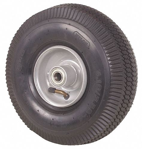 Pneumatic Wheel 10 dia 230lb 4.10/3.50-4