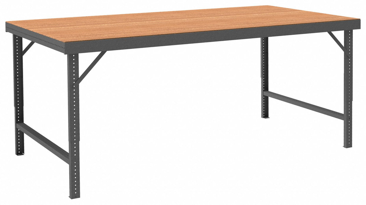 Adj. Work Table Particleboard 72 W 36 D