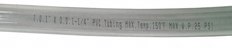 Tubing 1 I.D. 100 ft Clear Flexible