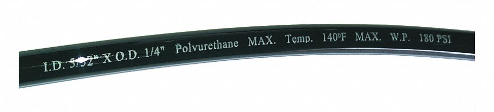 Tubing 5/32In. IDx1/4 In OD 100 Ft Black