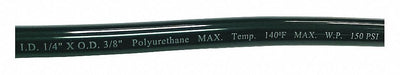 Tubing 1/4 in IDx3/8 In OD 100 Ft Black