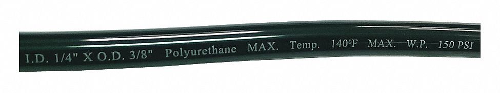 Tubing 1/4 in IDx3/8 In OD 100 Ft Black