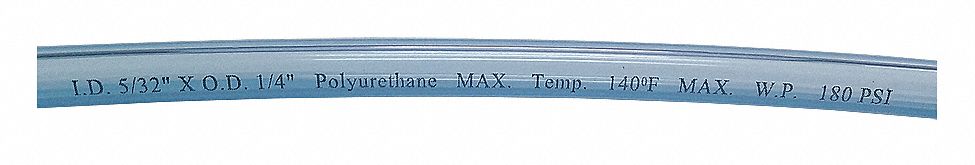 Tubing 5/32In IDx1/4 OD 250 Ft ClearBlue