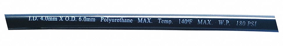 Tubing 4 IDx6mm OD 100 Ft Black