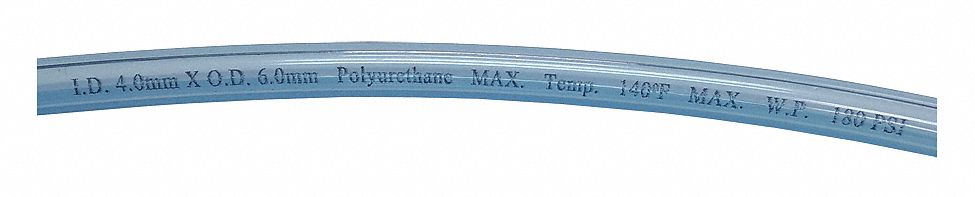 Tubing 4mm ID x 6mm OD 250 Ft Clear Blue
