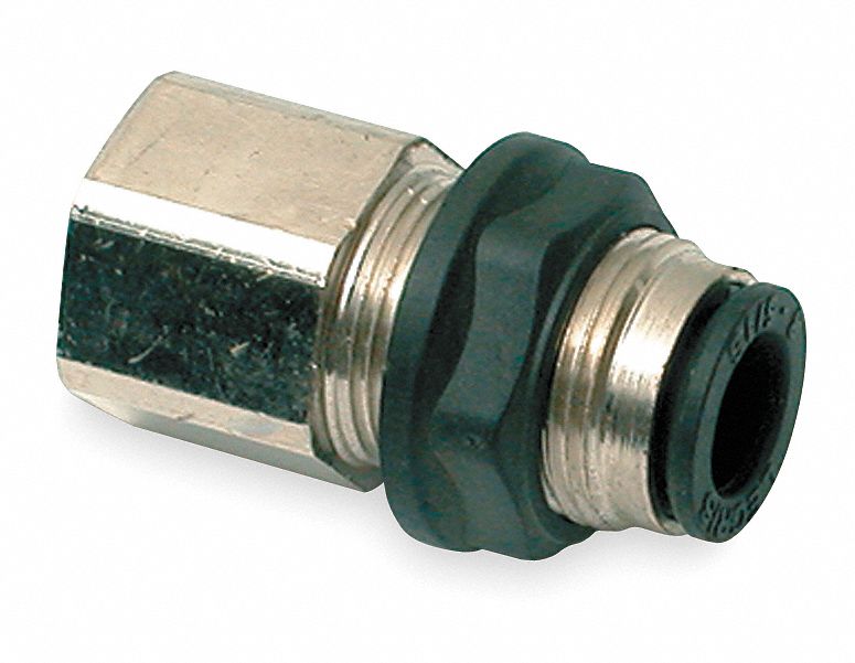 Strt Brass Push-Fit1/4in FNPT1/4in PK10