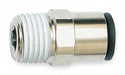 Strt Brass Push-Fit3/8in MNPT1/2in PK10
