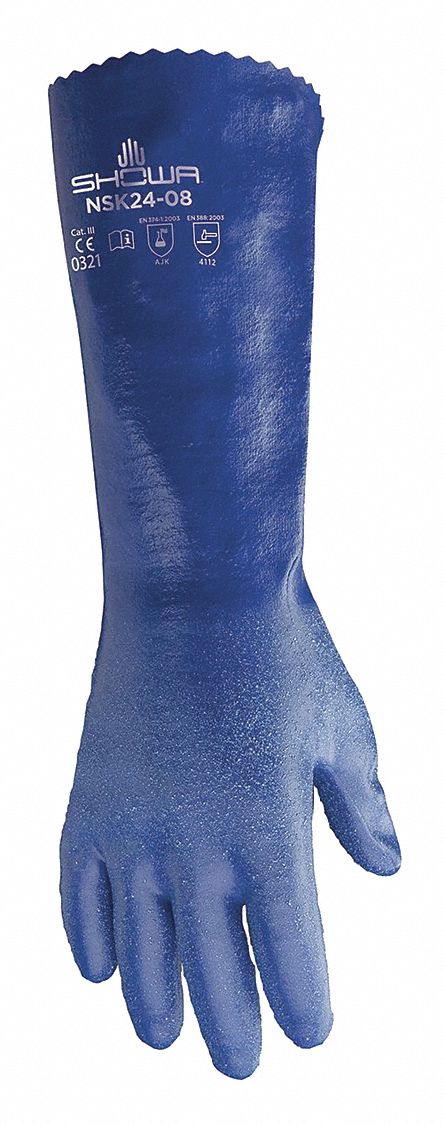 D0482 ChemResistantGloves Blu Pnked XL 11 PR