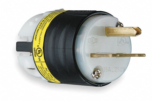 GCM Strt Plg Blk Wht 15 A Stnd 6-15P