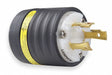 Grnd Mntring Plug 30A Blk Wht Nyl 3Blds