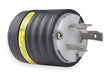 Grnd Mntring Plug 30A Blk Wht Nyl 3Blds