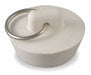 DrainStopper Dia 1-1/8 to1-1/4 Wht PK5