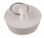 DrainStopper Dia 1-3/8 to1-1/2 Wht PK5